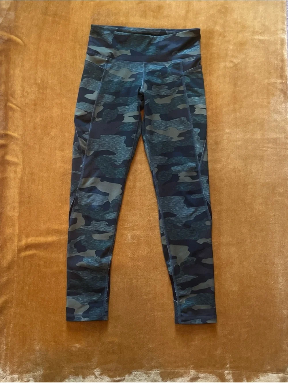 Old Navy Active Leggings Lot 5 Girls sz 8 Medium Black Camo White Back to School